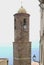 Bell tower of Castelsardo Cathedral, Sardinia, Italy