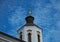 Bell tower on church in monastery Krusedol, Serbia