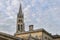 Bell tower of the church Monolith de Saint Emilion. Medieval architecture. Aquitaine, France, Europe