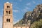 Bell tower of Church of Our Lady of the Assumption at Moustiers Sainte Marie, France