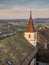 Bell tower of the church of Regensberg near Zurich -