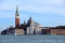 Bell Tower and Church of Saint George in Venice Italy