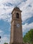 Bell Tower of the Church of San Giacomo Apostolo in CadÃ¨ in the province of Reggio nell`Emilia, Italy