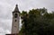 Bell tower of the Church Santa Maria Assunta in Locarno, Switzerland 