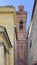 Bell tower of the Church of Santa Maria Maddalena in Castiglione del Lago, Italy.