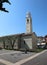bell tower of the church of the small town called Lazise On the