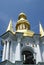 Bell tower on the distant caves in Kiev