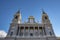 The bell tower and dome of the famous Almudena Cathedral, Madrid