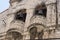 Bell tower with double bell in a church, in Sibenik, city of Croatia, Europe, located next to the mouth of the river Krka