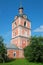 The bell tower of the Epiphany Church of the Assumption Goritsky monastery. The Golden ring of Russia