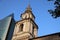 The bell tower of the IGLESIA Y CONVENTO SAN FRANCISCO in Santiago, Chile