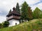 Bell tower in Istebne village, Slovakia.