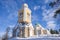 Bell tower and largest wooden Lutheran church. Kerimaki