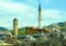 Bell Tower and Minarets Sarajevo Panorama