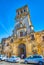 The bell tower of Minor Basilica, Arcos, Spain