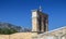 Bell tower of monastery Kera Kardiotissa in the mountains of Crete. Greece