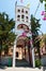 The bell tower of the Monastery of Panagia Kalyviani on the island of Crete, Greece.