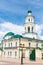 Bell tower of Nikolskiy cathedral on Bauman street in Kazan, Russia