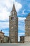 A Bell tower of Parish church of St. Servulus in old city Buje. Istria, Croatia