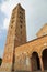 Bell tower of Pomposa Abbey an historical building