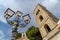 The Bell tower of Romanesque Pontifical Basilica of Santa Maria de Gulia, in Castellabate, italy.