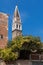 Bell tower of San Francesco della Vigna church in Italy.