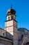 Bell tower of San Vigilio Cathedral and Italian Alps - Trento