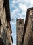 Bell tower of Sant Salvador Church in Castellfolit de la Roca wi