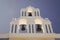 Bell tower of small church in Oia, Santorini island, Greece