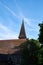 Bell tower of the St. Katherine`s Church in London, UK