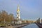 Bell tower of St. Nicholas naval Cathedral, on the embankment of