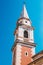 Bell tower in the streets of the old town of Zadar, Croatia