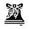 bell wedding accessory glyph icon vector illustration