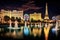 Bellagio Hotel and Casino in Las Vegas. Bellagio is a luxury hotel and casino located on the Las Vegas Strip, View of the Bellagio