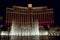 The Bellagio Hotel fountains perform in synchronicity like dancing lights.