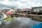 Bellavista port of Amazon river in Iquitos, Peru. Amazonia, Nanay River tributary of Amazon River. South America