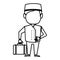 bellboy character hotel service icon