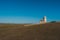 The Belle Tout lighthouse on top of Seven Sisters, Clifftop Paths Nature Reserve. South of England