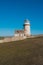 The Belle Tout lighthouse on top of Seven Sisters, Clifftop Paths Nature Reserve. South of England