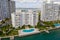 Belle Towers Condo building Miami Beach FL water side showing pool