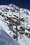 Bellecote, Plagne Centre, Winter landscape in the ski resort of La Plagne, France