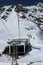 Bellecote, Plagne Centre, Winter landscape in the ski resort of La Plagne, France