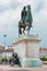 The Bellecour square. Statue of Louis XIV in Lyon, France.