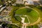 Bellevue Downtown Park aerial drone photo