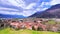 Bellinzona panorama against the Alps, Switzerland