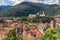 Bellinzona town with Castelgrande castle in Switzerland