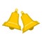 Bells icon isolated