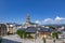 Belltower of the Basilica of the Encina in Ponferrada, Spain