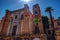 Belltower of church Martorana with palm trees, Palermo. Sicily.
