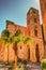 Belltower of church Martorana with palm trees, Palermo. Sicily.